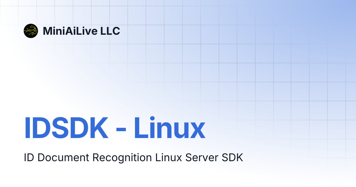 IDSDK - Linux | MiniAiLive LLC